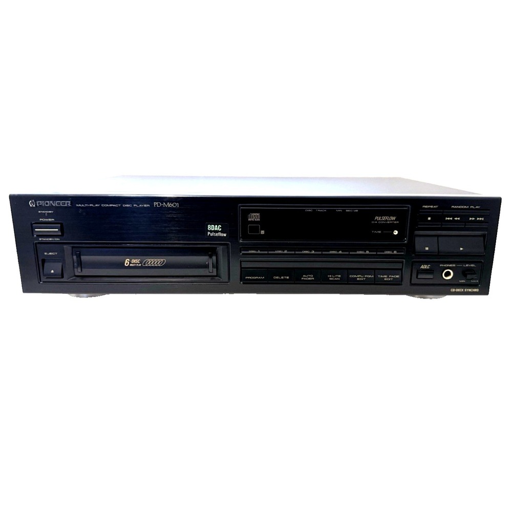 PIONEER PD-M601 6 CD Changer With Remote & CD Cartridge (Vintage)